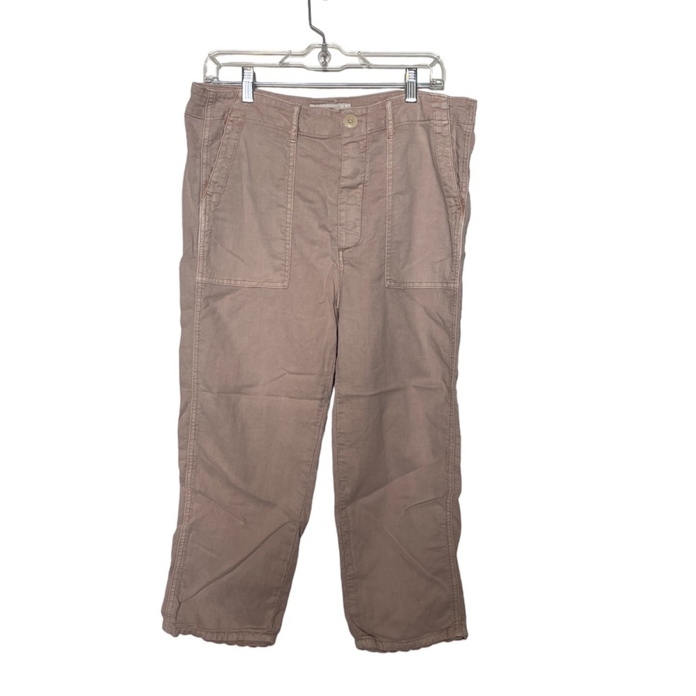 THE GREAT. Blush Ric Rac Cropped Pants - Picture 7 of 12